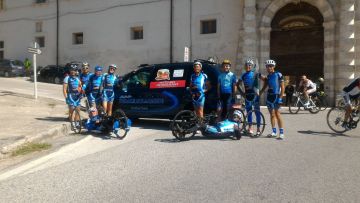 Consegna Targa 4° tappa giro HandBike al Comune di Roccaraso